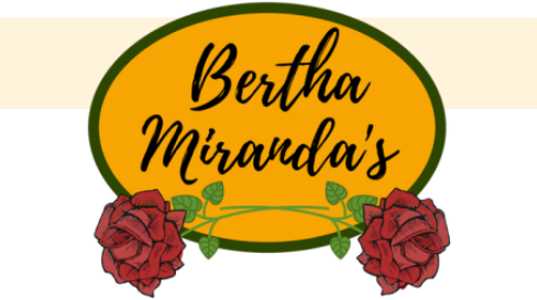 Bertha Miranda's logo scroll