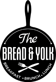 The Bread & Yolk logo scroll