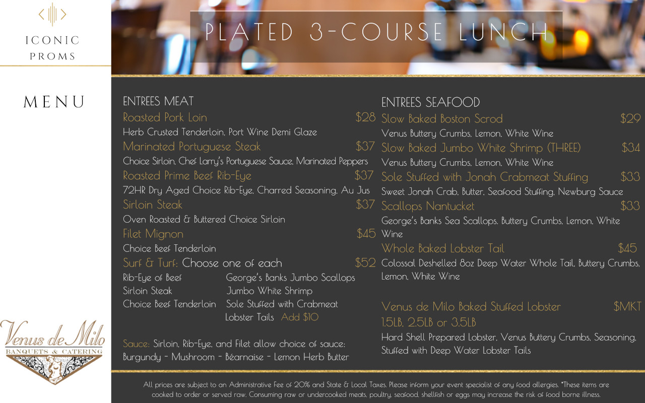 Events Lunch Menu page 7