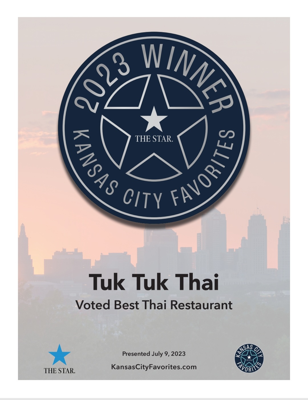 2023 Best Thai Restaurant