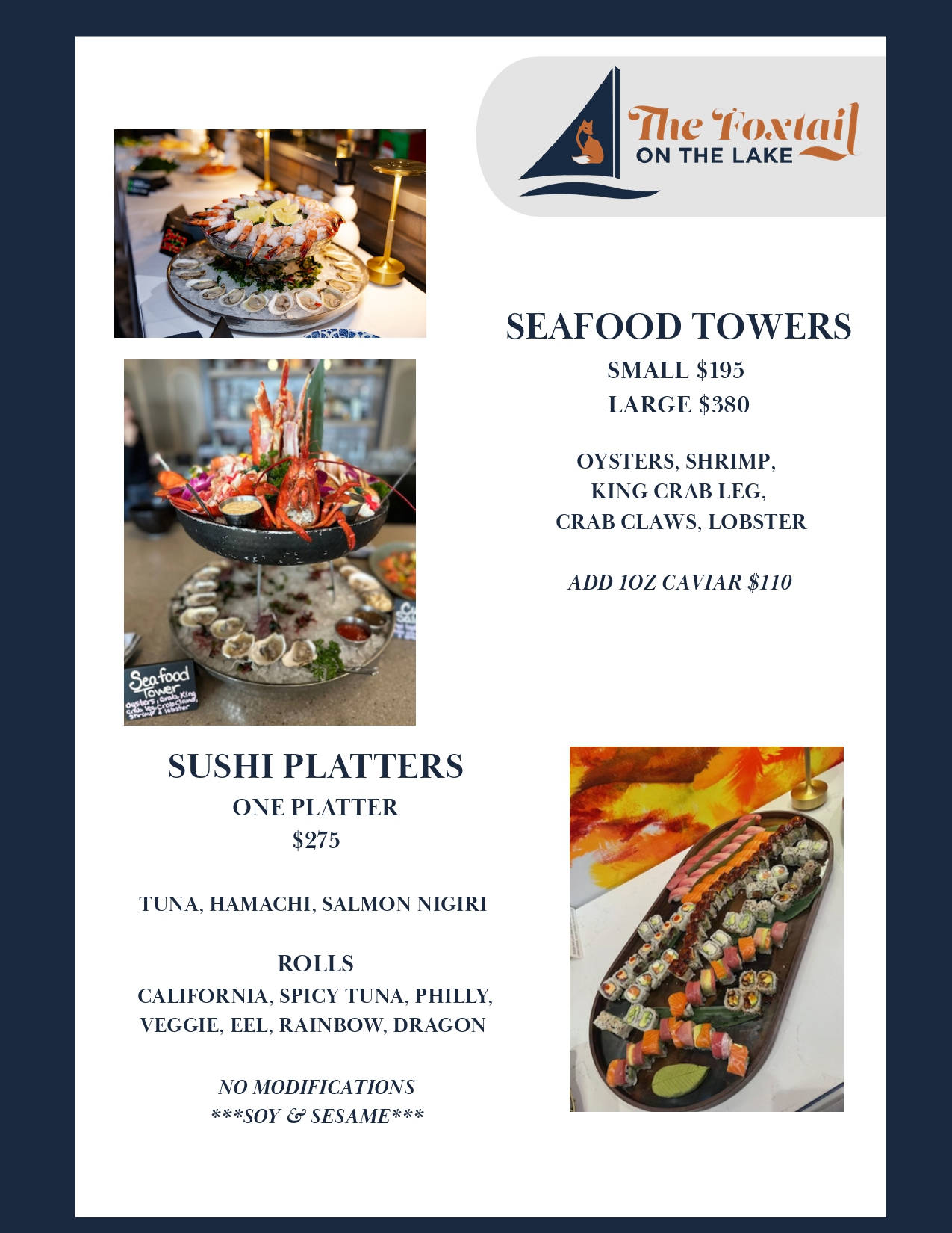 Seafood Towers