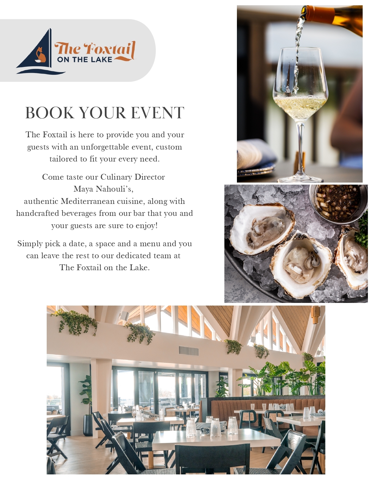 Book Your Event