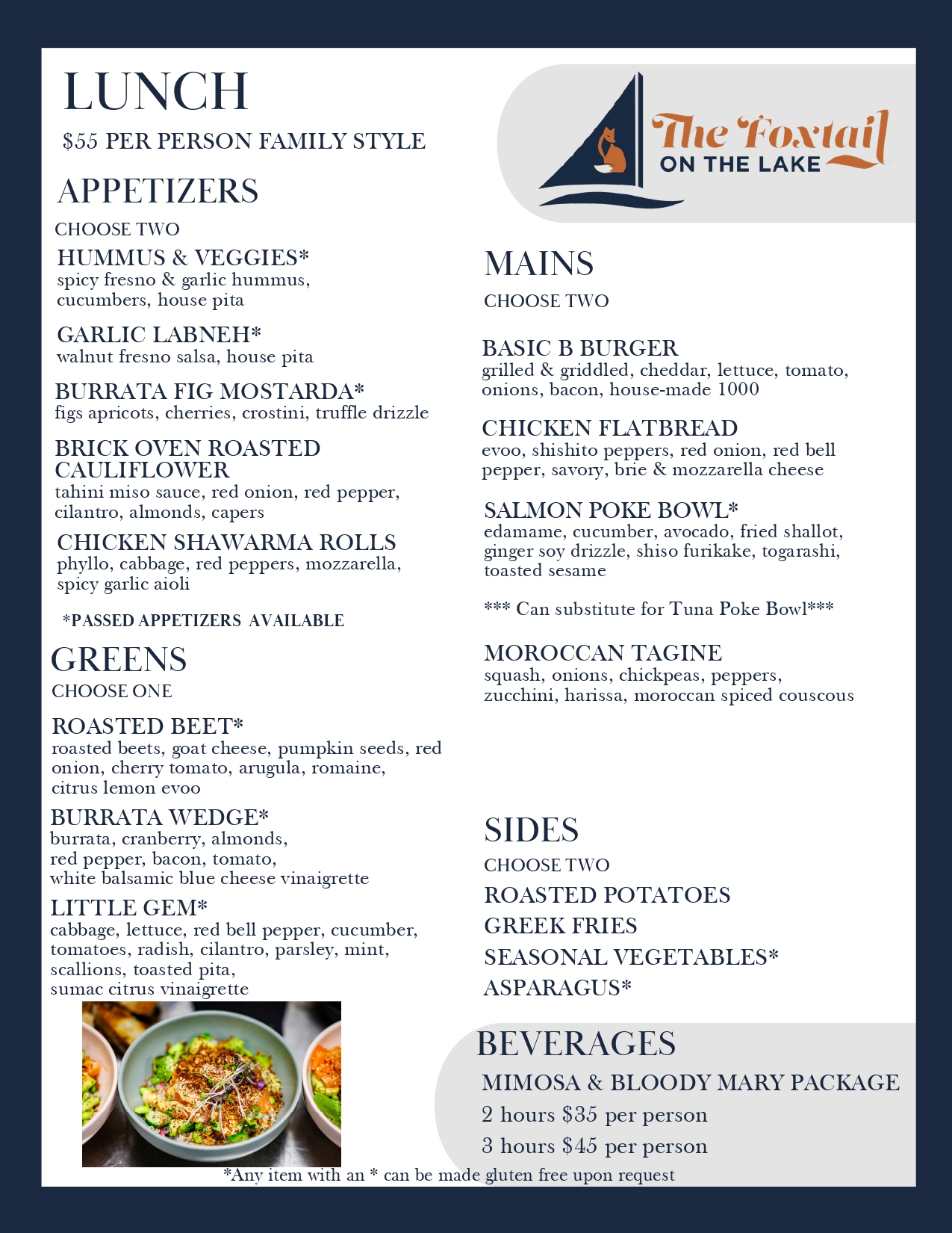 Lunch Menu