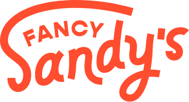 Fancy Sandy's logo scroll