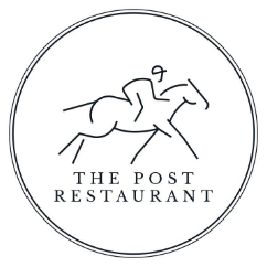 The Post Restaurant logo scroll