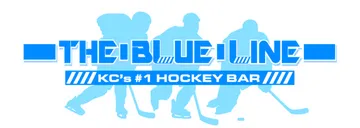 The Blue Line Hockey Bar logo scroll