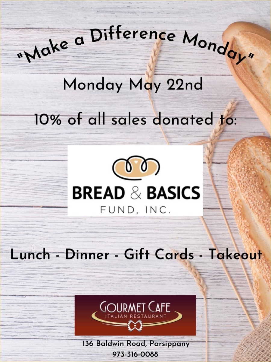 MAKE A DIFFERENCE MONDAY, Monday May 22nd