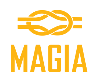 Magia Restaurant & Bar logo scroll