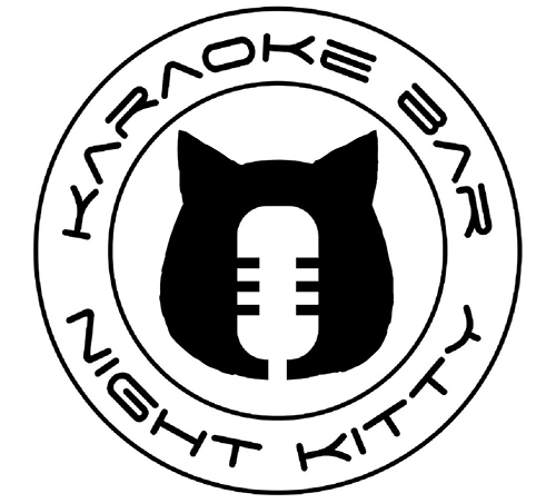 Night Kitty Karaoke Bar logo scroll