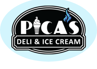 Pica's Deli & Ice Cream logo top