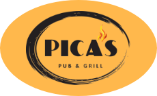 Pica's Pub & Grill logo scroll