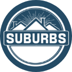 Suburbs Bar & Eatery logo scroll