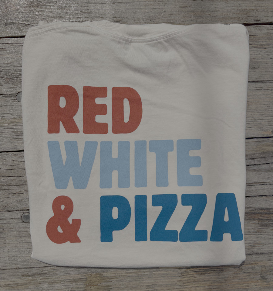 Red, White & Pizza T-shirt 1