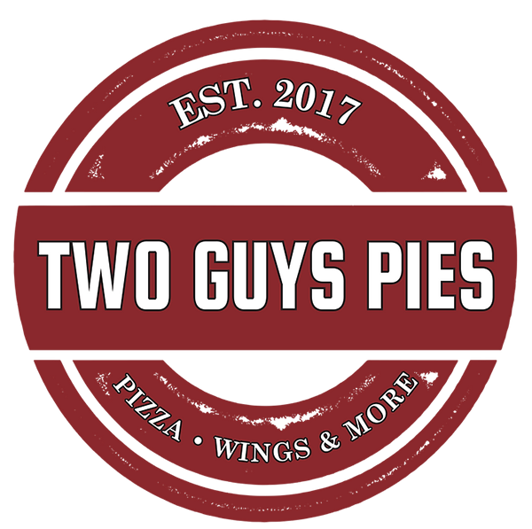 Two Guys Pies logo scroll