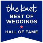 The Knot Best of Weddings Hall of Fame award logo