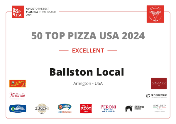 50 top pizza 2024 award