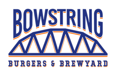 Bowstring Burgers & Brewyard logo scroll