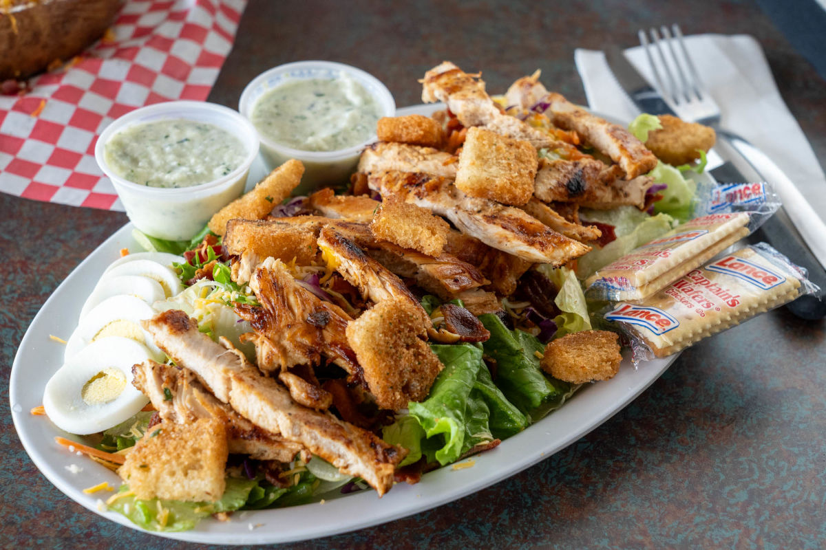 fried chicken salad
