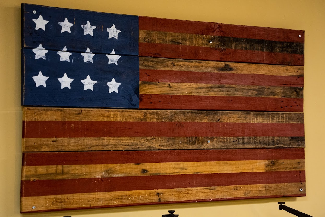 american flag wall decoration