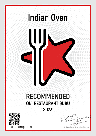 Indian oven recommended badge 2023