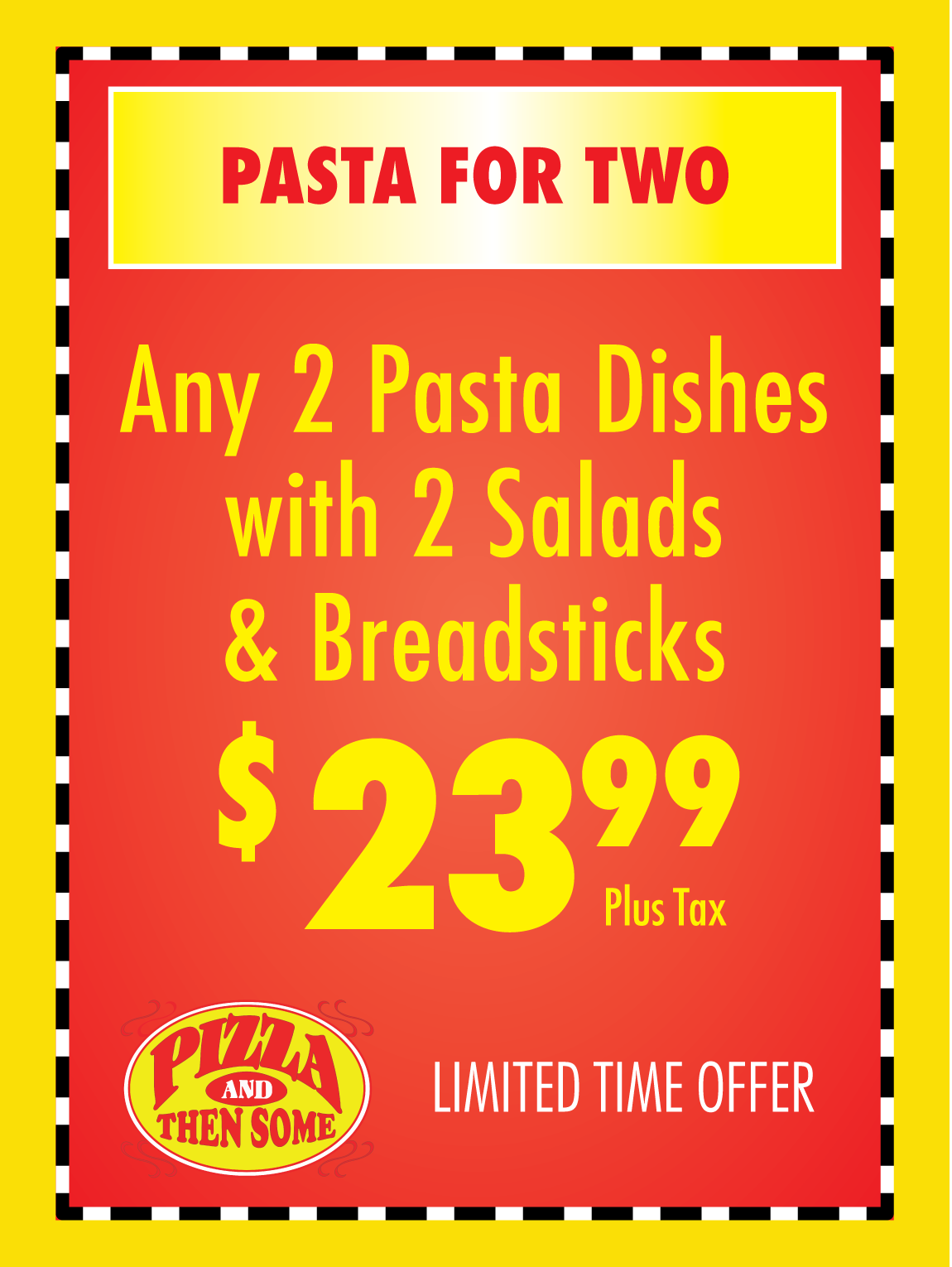 pasta for two special