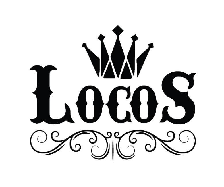 Locos logo scroll