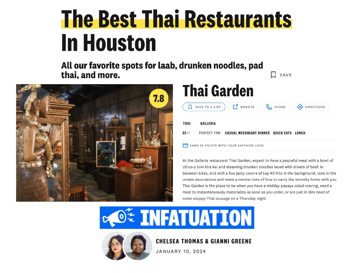 Top-10 Thai restaurant