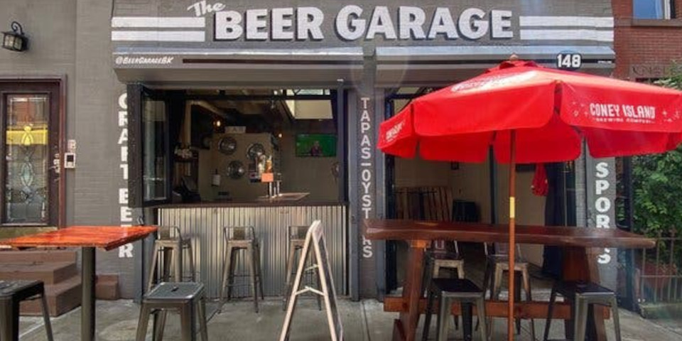 beer garage outside