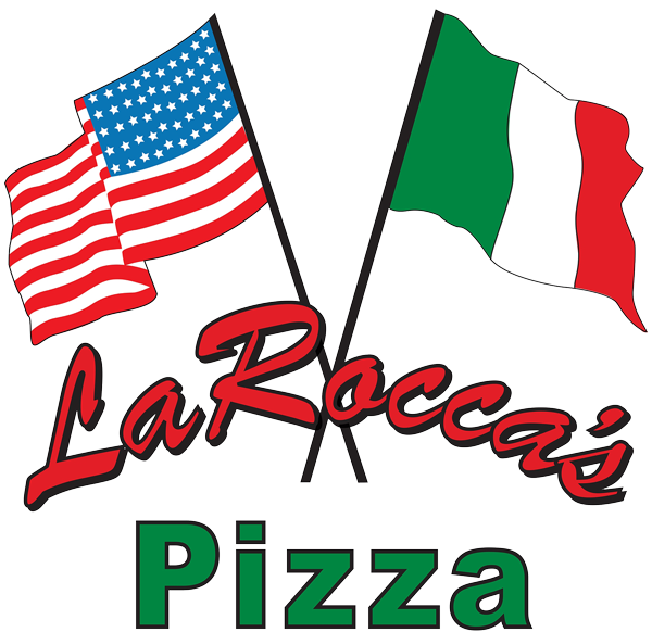 LaRocca's Pizza logo scroll