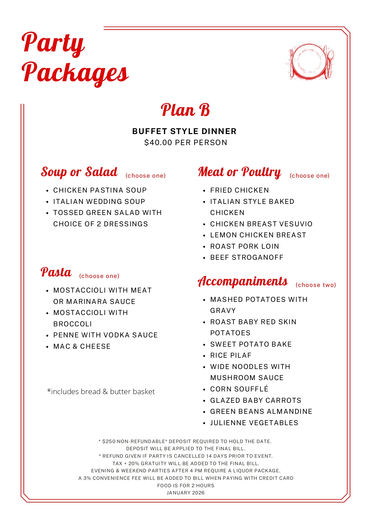 Party packages 2