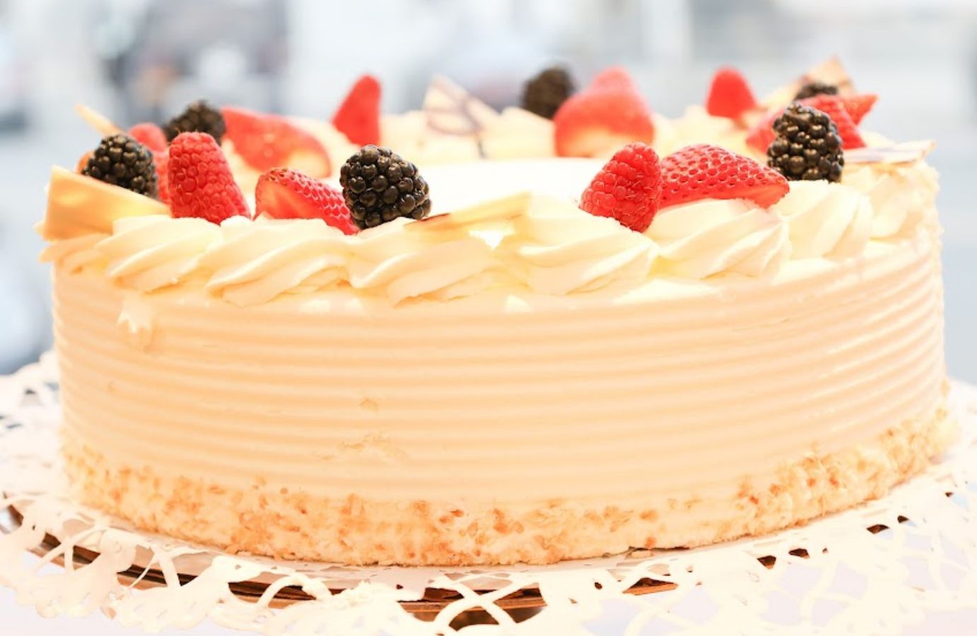 Closeup of a Strawberry Shortcake
