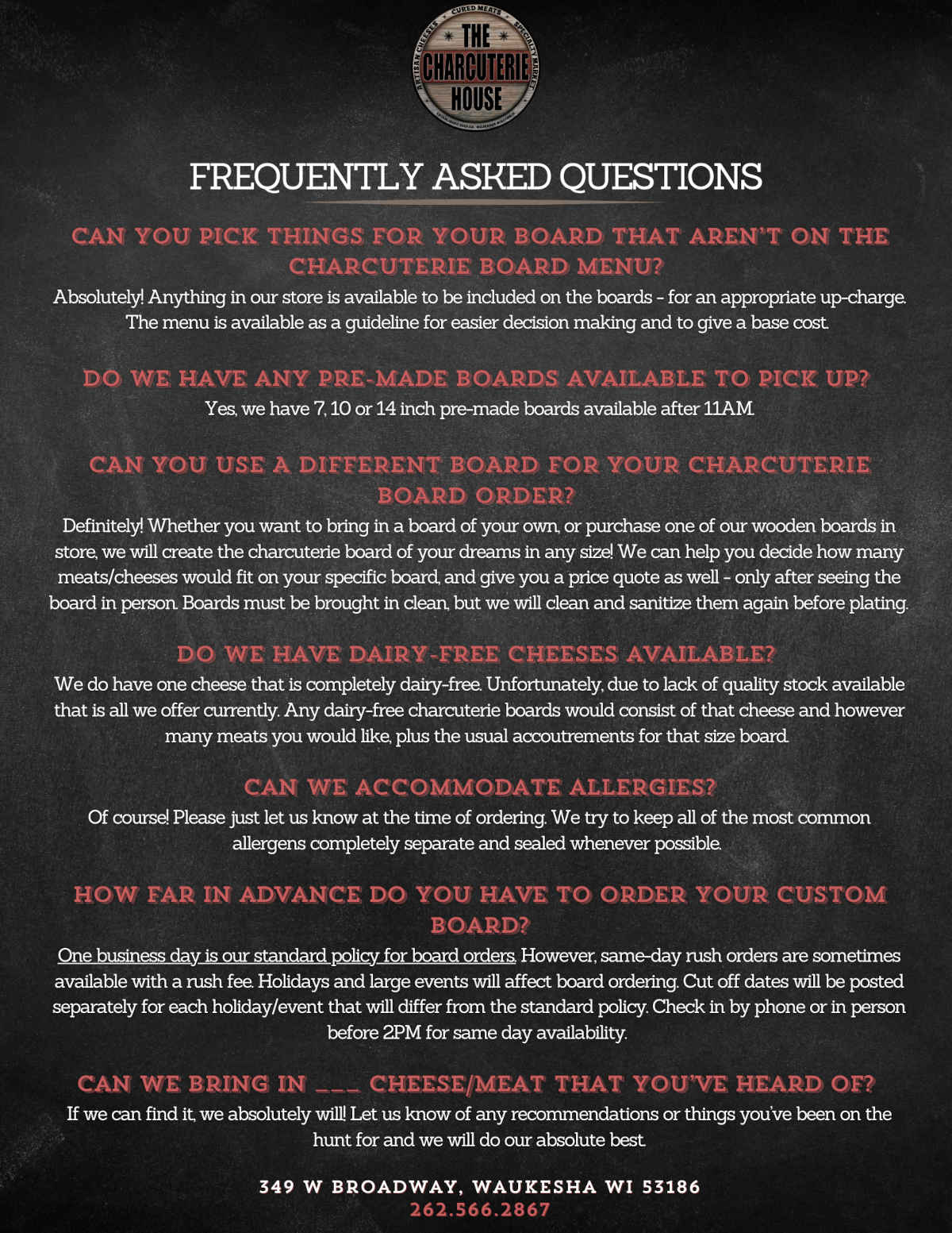 Frequently Asked Questions poster