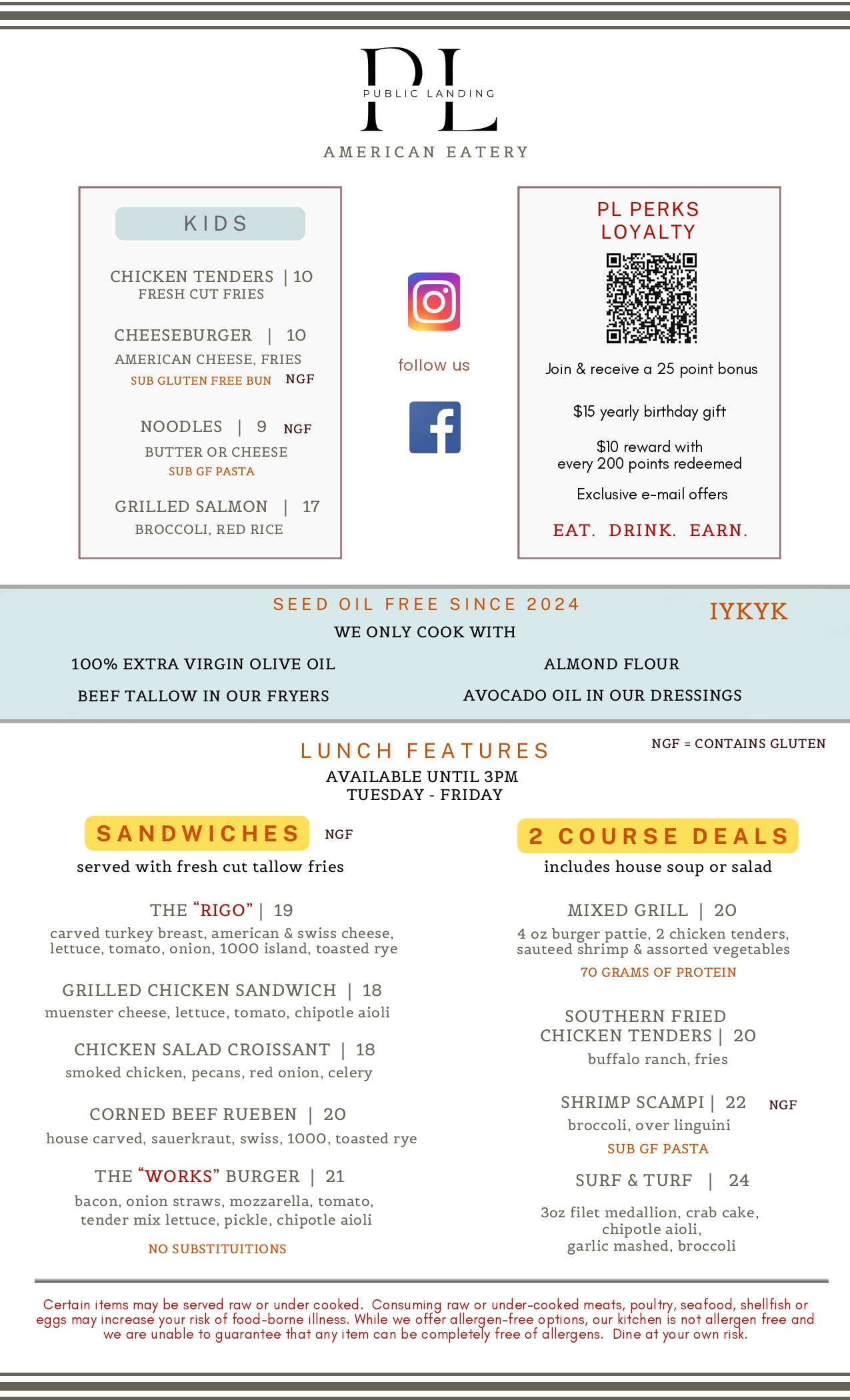 All Day Food Menu 2