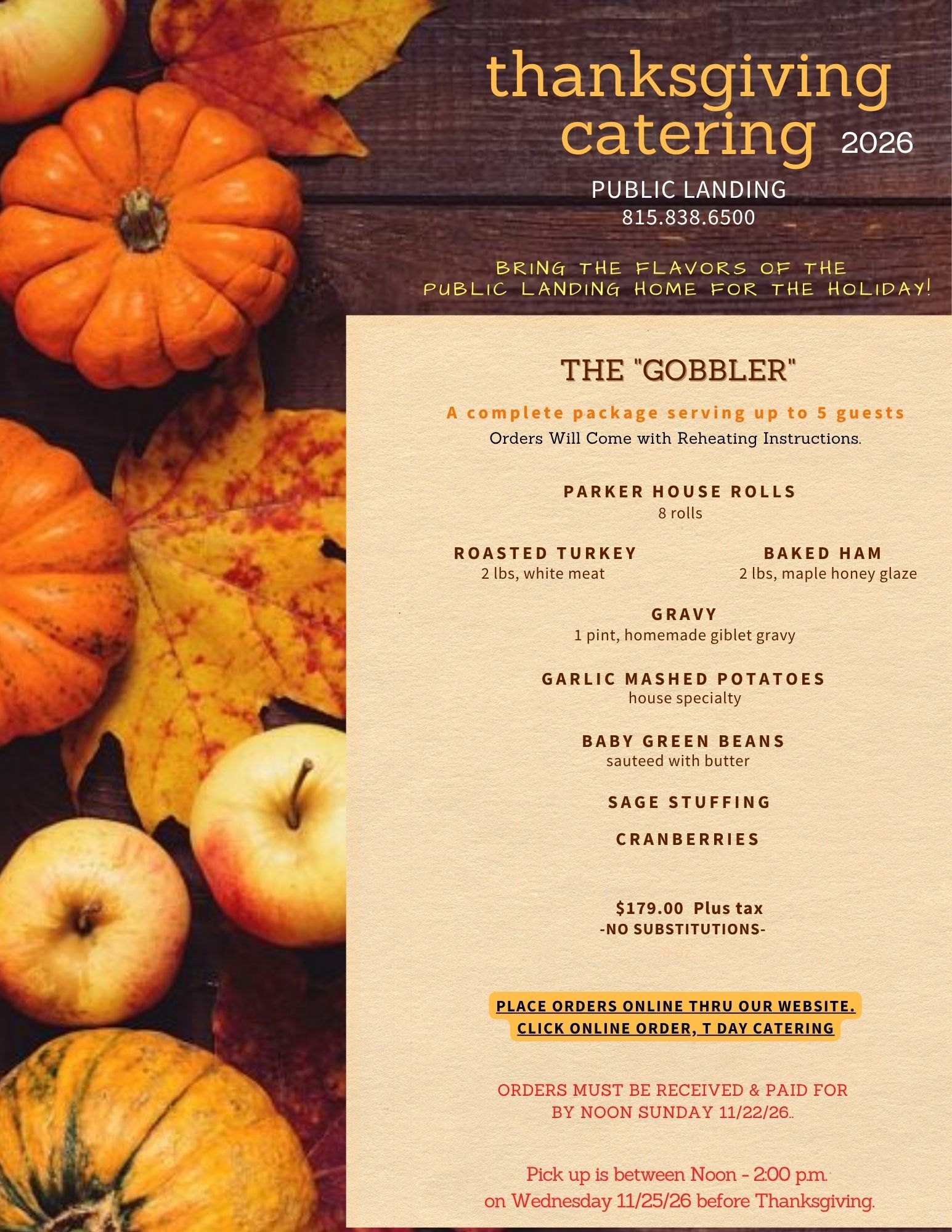 Special Menus 1