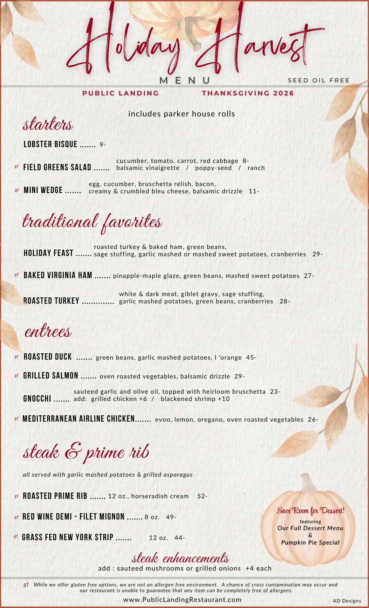 Special Menus 2