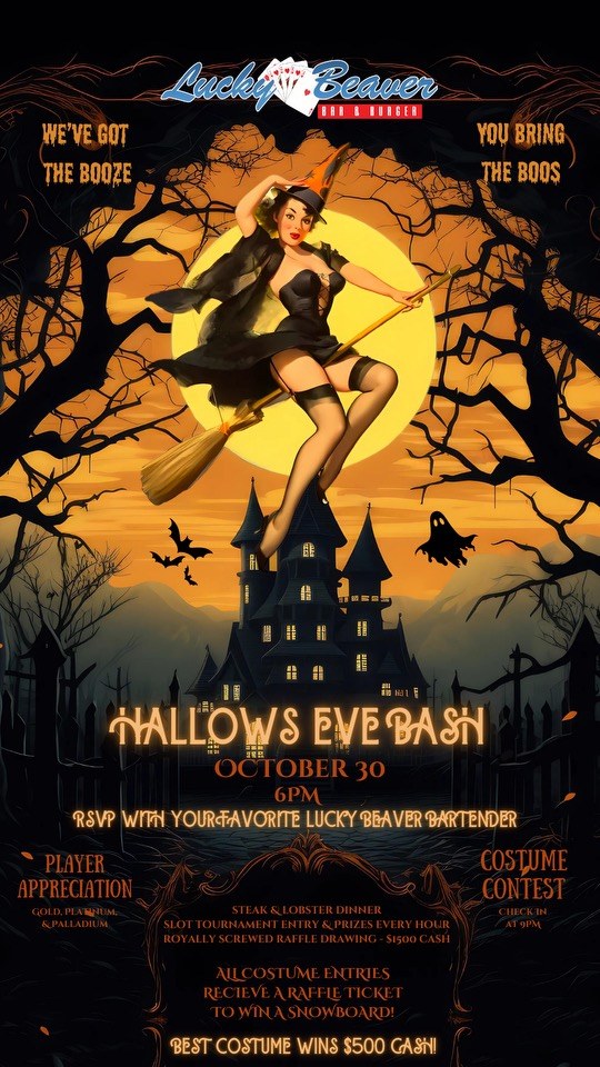 Hallows Eve Bash flyer