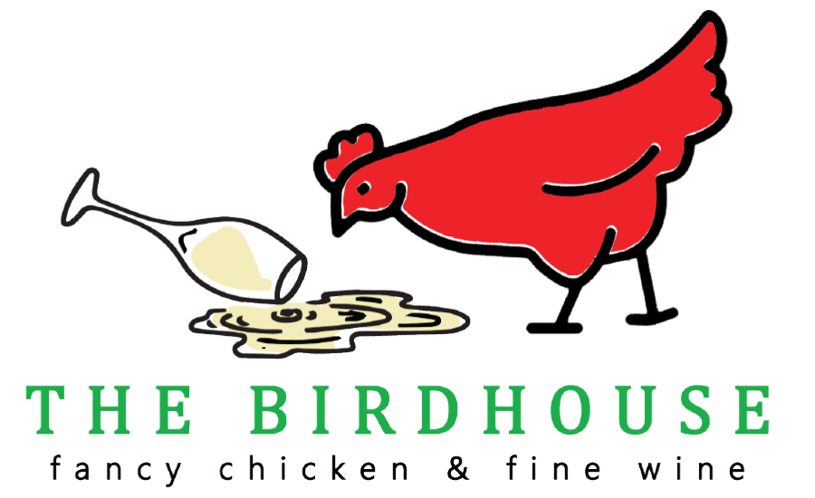 The Birdhouse logo scroll
