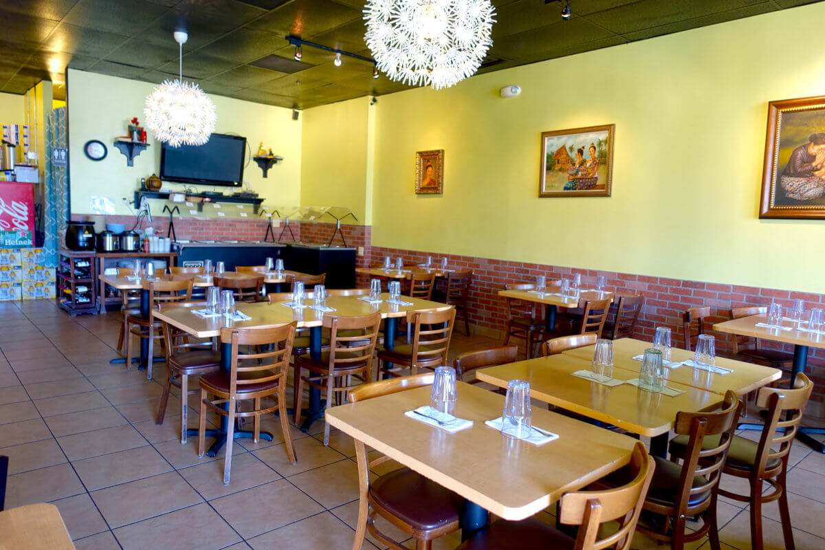 Falls Church restaurant interior, seating area