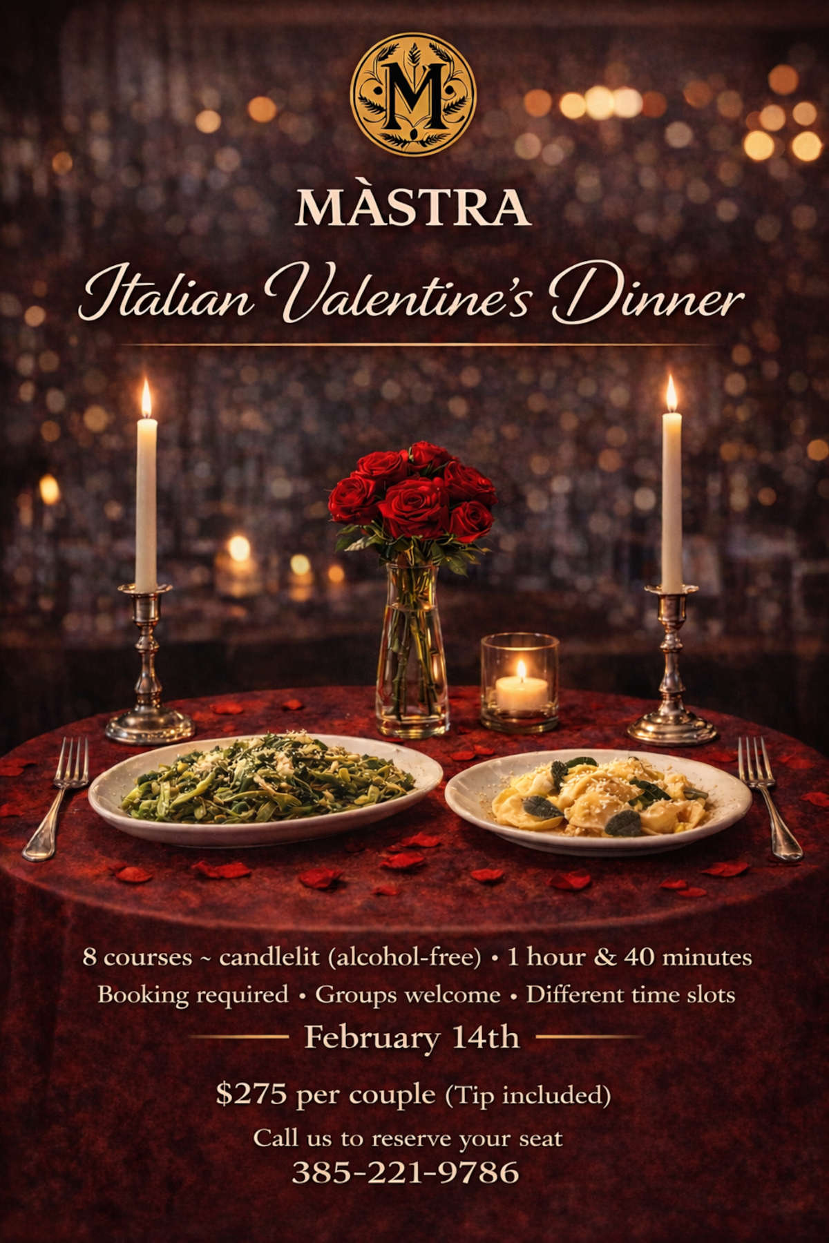 Mastra Italian Valentine's Dinner