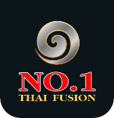 Number One Thai Fusion logo scroll