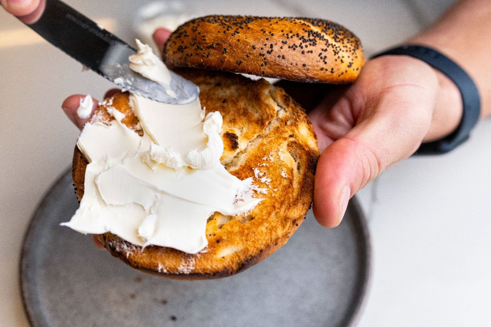 Bagel with Cream Cheese - photo