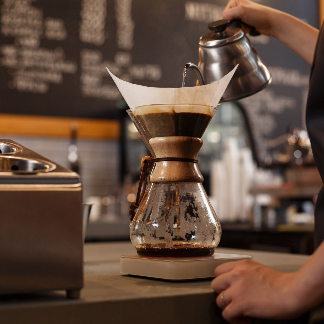 Chemex for brewing coffee - photo