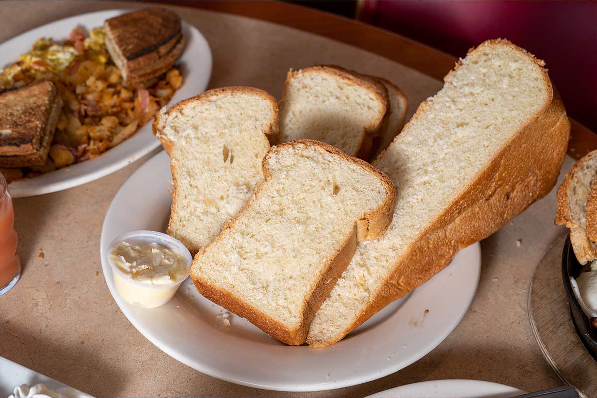 Bread on plate