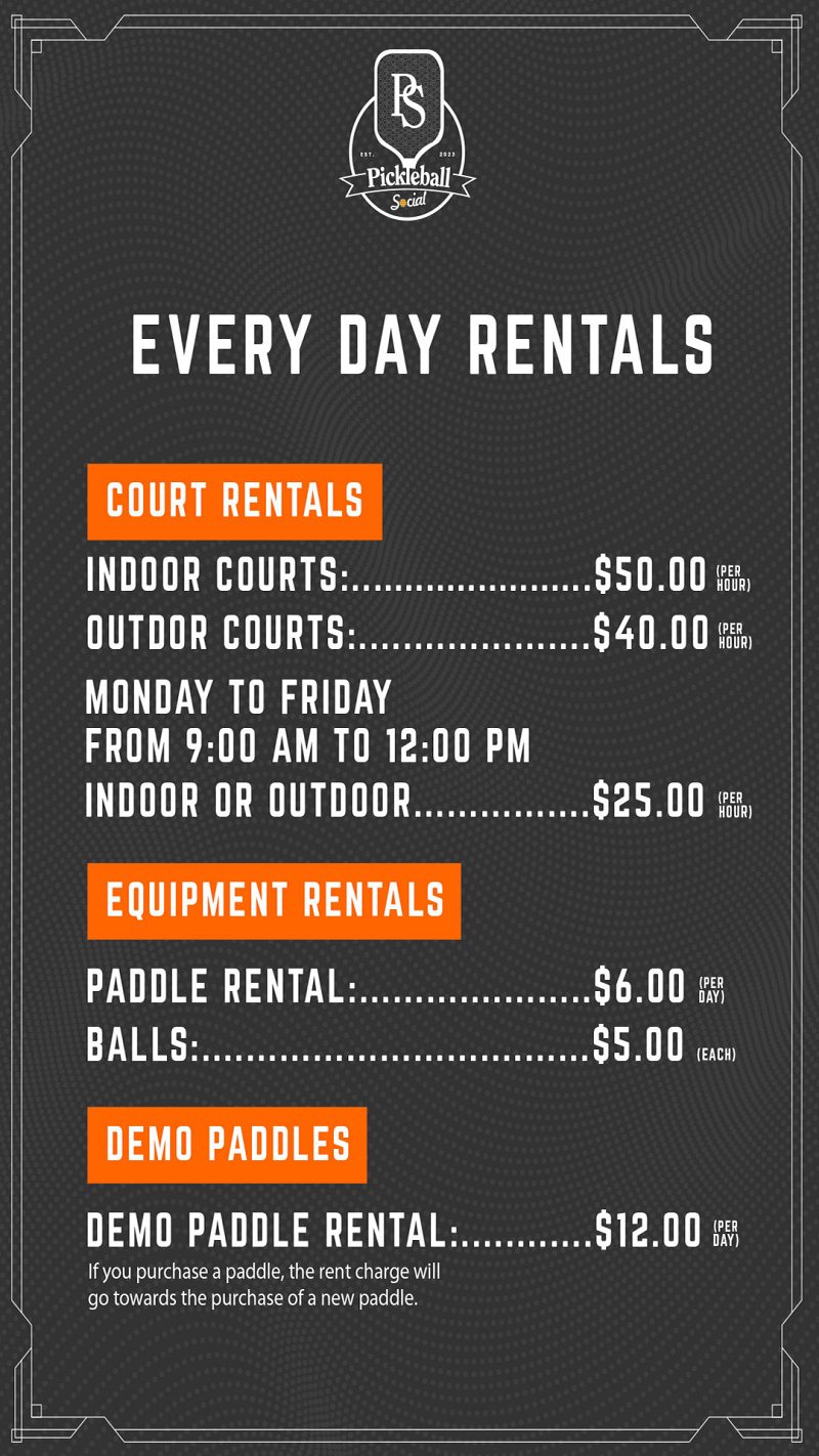 Every Day Rentals pricing