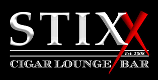 Stixx Cigar Bar logo scroll