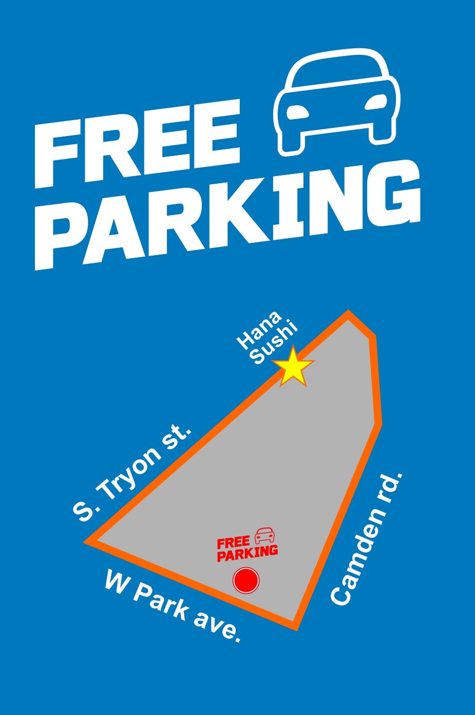 free parking info poster