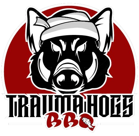 Trauma Hogs BBQ Brookland logo scroll