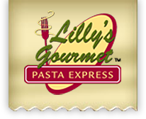 Lilly's Gourmet Pasta Express logo scroll