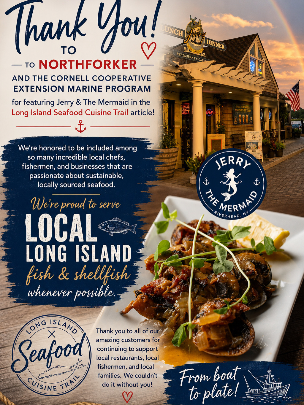 Long Island Seafood Cuisine Trail article