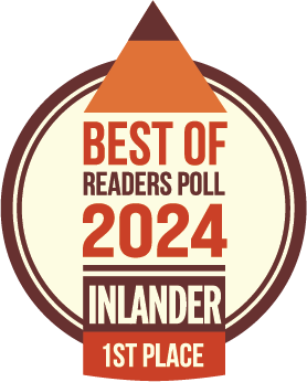 Best of Readers Poll 2024 Inlander 1st place award